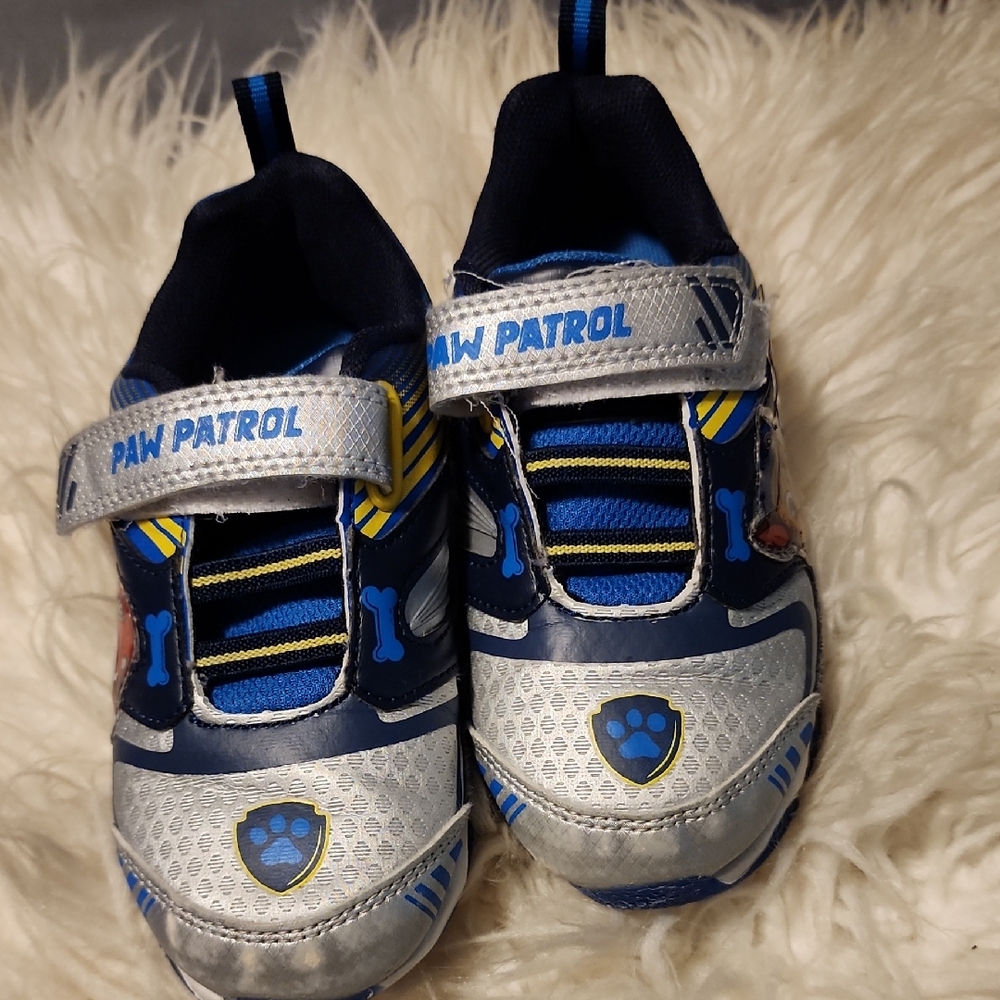 Paw Patrol Blue and Silver Kids Sneakers